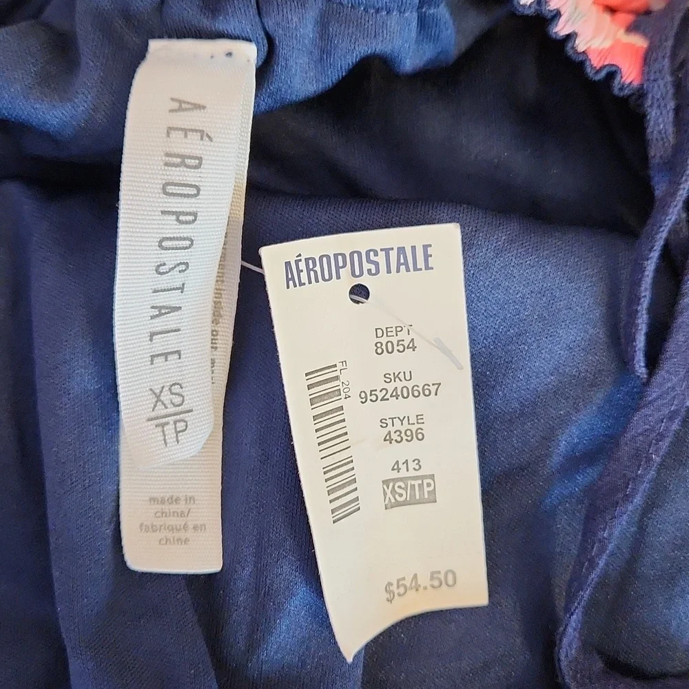 AEROPOSTALE Navy Pink Boho Sundress, size XS - Picture 6 of 8